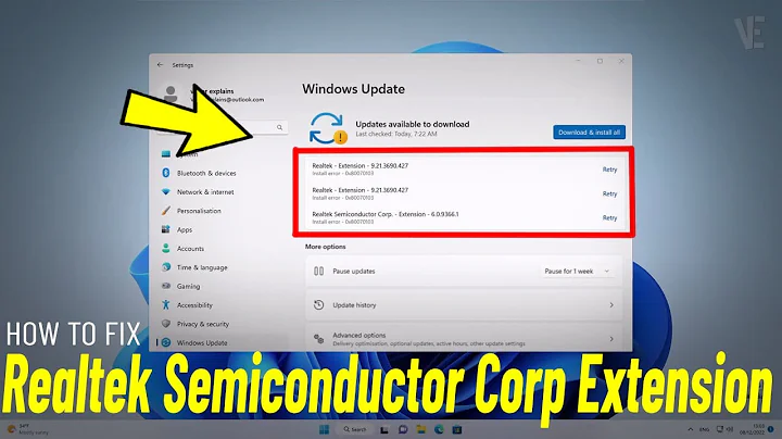 Fix Realtek Semiconductor Corp. - Extension in Windows 11 | How To Solve realtek 0x80070103 Error ✔️ - DayDayNews