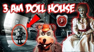 (HAUNTED MOVING DOLL) 3 AM OVERNIGHT AT HAUNTED DOLL HOUSE (CREEPY CHUCK E CHEESE DOLL FOUND)