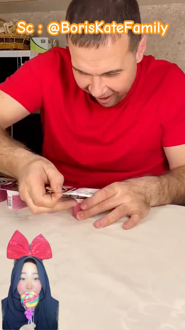 PAPA NAKAL MAKAN SEMUA YOGHURT ADIK ⁉️ tapi dia Bisa Bikin penuh Gelas ?@BorisKateFamily #shorts