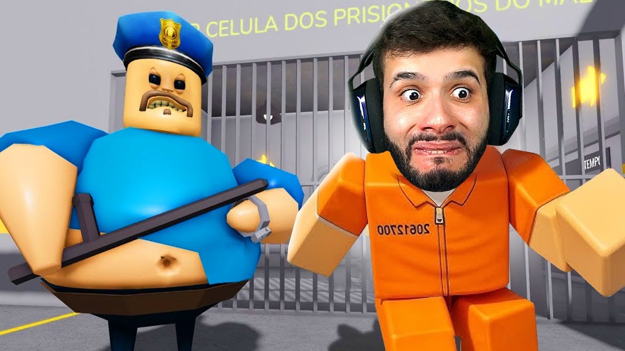 RAFÃO FUGINDO DA PRISÃO NO ROBLOX! - A Fuga da Prisão de Barry