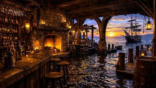 Seaside Tavern for Sailors | Fantasy Pirate Instrumental Ambience for DnD