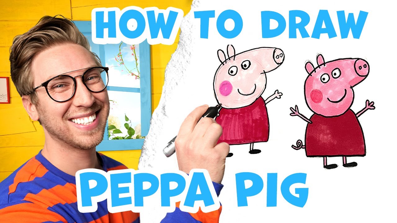 How to Draw Peppa Pig Drawing Lessons For Kids Easy Step by Step