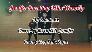 Jennifer Burn It Up 9Min WarmUp - DJ Baddmixx | ZES Jennifer | Zumba®️ | Warm-Up