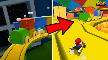 Super Mario Galaxy Levels Recreated in Different Mario Kart Games!