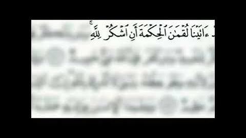 ما تيسر من سورة لقمان لفضيلة الشيخ محمد صديق المنشاوي