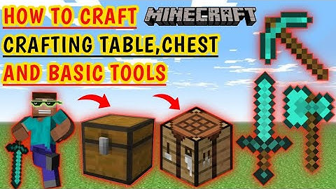How To Make Chest And Crafting Table | Minecraft Beginner