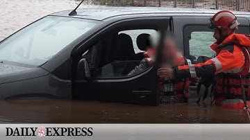 Heavy flooding hits Spain with maximum red weather alerts in place