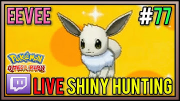 Live Shiny Eevee at 252 Eggs From Masuda Method | Shiny Pokemon #77 | Pokemon ORAS