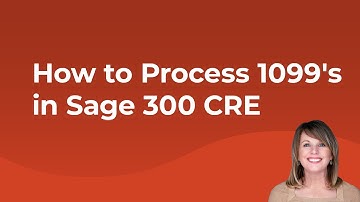 How to Process 1099s in Sage 300 CRE