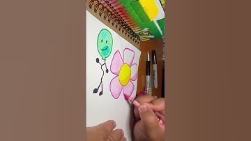 FLOWER ​⁠ #amazing #trending #sharpie #artistsloft #crayola #shortsvideo #drawing #bfdi #shorts