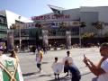 In front of staples center~nba finals 2010