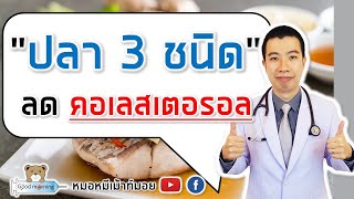 ปลา 3 ชนิด ช่วยลดคอเลสเตอรอลในเลือด ที่ทุกคนควรทาน | หมอหมีมีคำตอบ