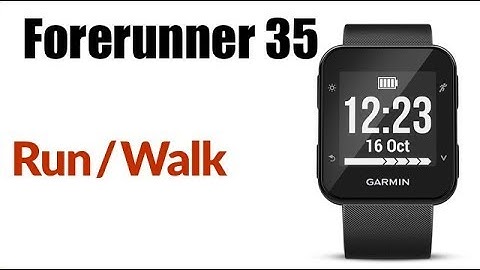 Garmin Forerunner 35 - Run Walk Intervals 10 and 1