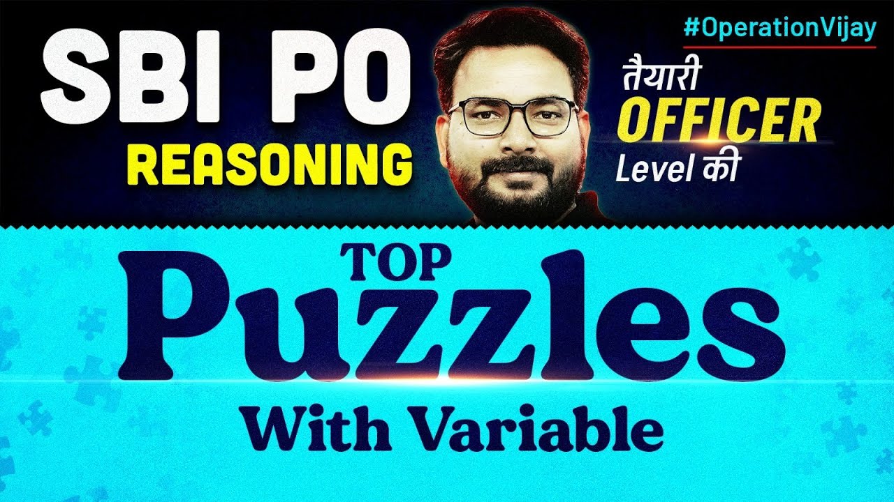 SBI PO Reasoning Classes | Puzzles With Variable | Reasoning By Saurav ...