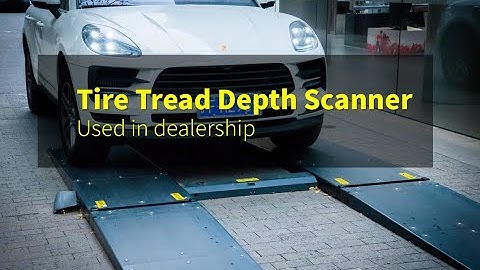 Drive over Tire Tread Depth Scanner（Mercedes Benz car dealer store）