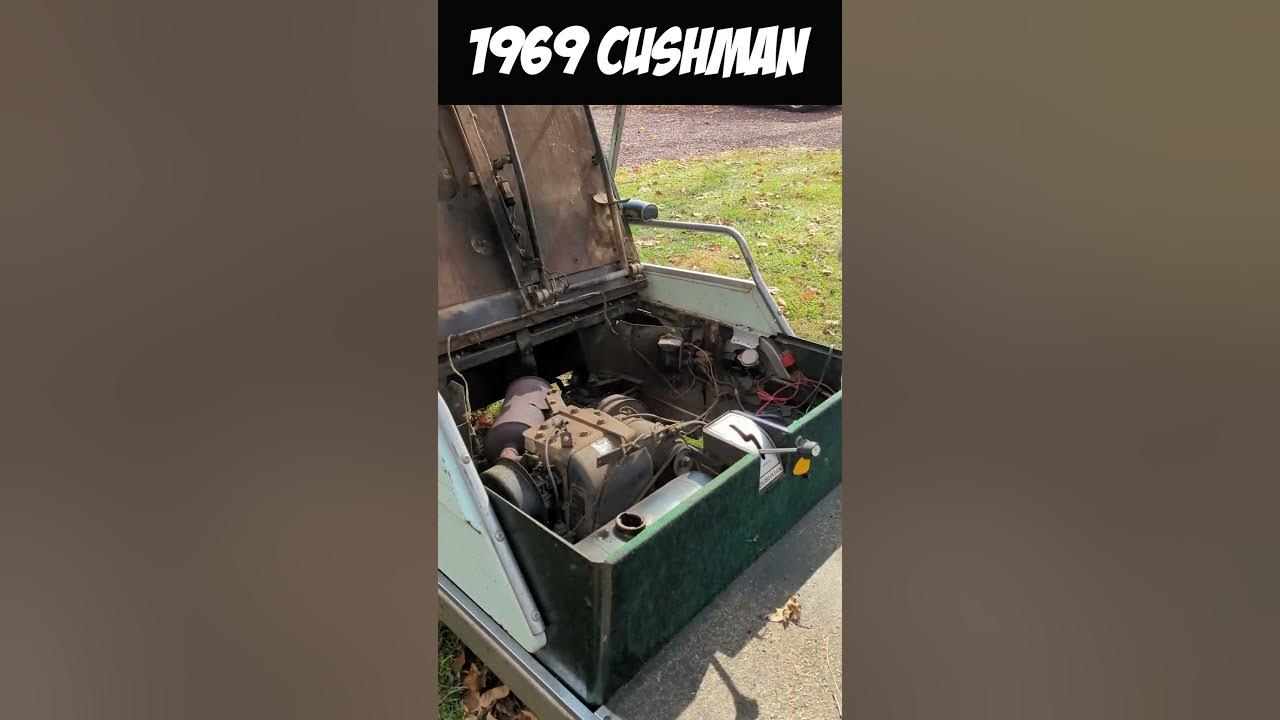 1969 cushman golfster golf cart kohler 10 hp long life engine youtube