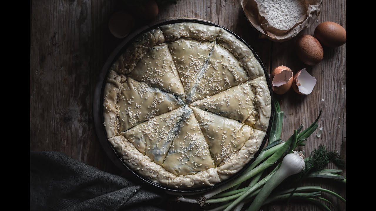 Food storytelling short film: The story of the Greek spinach pie with homemade phyllo dough