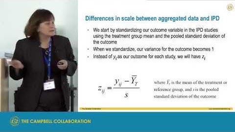 Individual participant meta-analysis, Terri Pigott