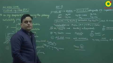 JEE Main (2019) Practical Organic Chemistry (POC) Question 1 Problem Solving By VKP Sir