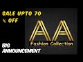 Aa fashion collection announcement