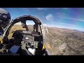 A 10 INTERIOR COCKPIT VIEW   GoPro FOOTAGE DURING TRAINIAD MISSION IN ARIZONA
