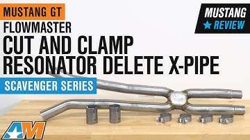 2018-2020 Mustang GT Flowmaster Scavenger Series Cut and Clamp Resonator Delete X-Pipe Review