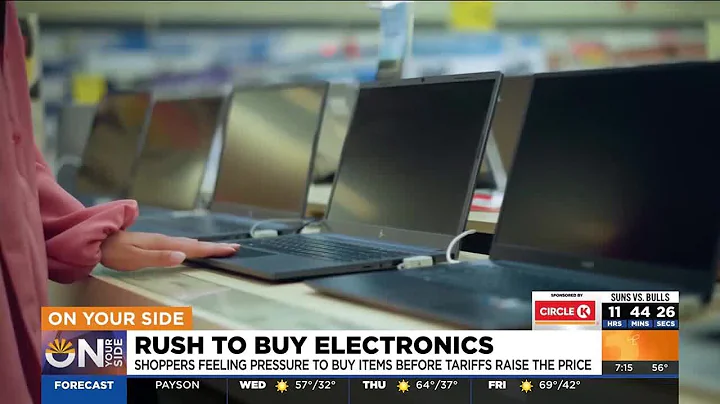 Shoppers feel pressure to buy electronics before tariffs raise prices