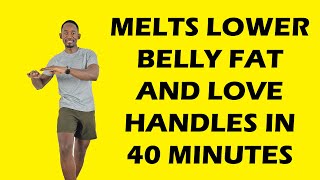 40Minute Walk at Home Workout Melts Lower Belly Fat and Love Handles