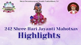 242 Shree Hari Jayanti Mahotsav Highlights | Vadtaldham, NJ | March 30 - April 8, 2023 Resimi