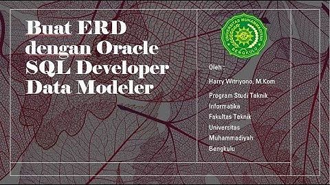 Buat ERD dengan Oracle SQL Developer Data Modeler