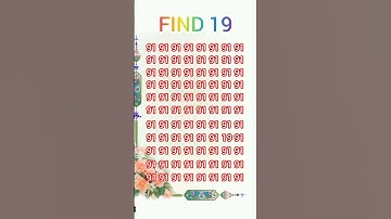 iq test find 19 #ytshorts #shorts #short #puzzle #iqtes #maths