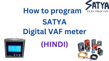 How to program Satya Digital Penta 3VAF meter CT programming