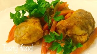 Рыба в Томатно - Овощном Соусе! Вкусный и Простой Рецепт!