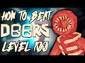 How to beat level 100boss fight  roblox doors hotel 