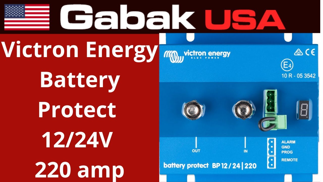 Victron Energy Battery Protect configuration - YouTube