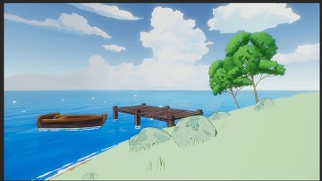 Shader Practice: Stylized Water & Island made with Unity Built-in Render Pipeline (Add Cloud Shadow)