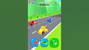 Shape-shifting Funny Race Gameplay new hyper casual game Level-1207 #shorts #gameplay #shapeshifting