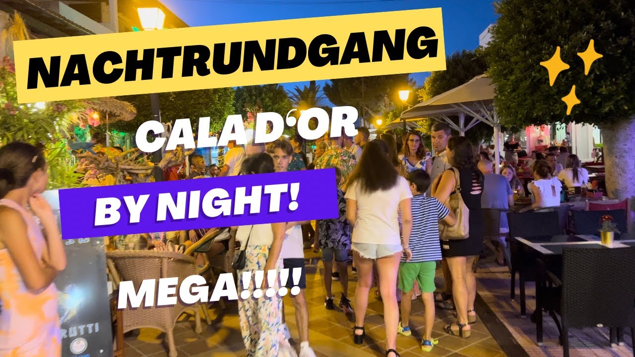 Nachtspaziergang 🚶‍♂️ durch 💚 Cala d´Or - ganz schön was los #mallorca #calador #rundgang #bynight