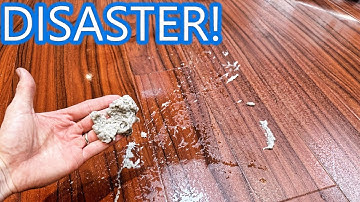 Removing years worth of wax from this laminate floor! Bona floor finish nightmare!