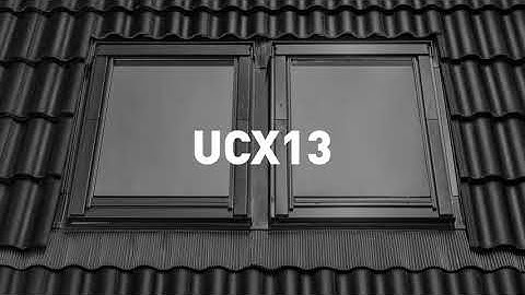 Dakstra roof window installation with universal combi flashing, UCX 13