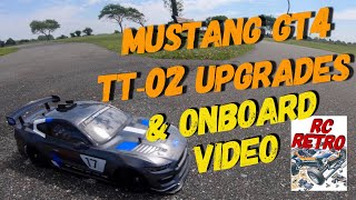 e73: Tamiya Mustang GT4 TT-02 Aluminum Upgrades & Onboard Video