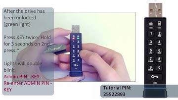 How to create Admin PIN on datAshur
