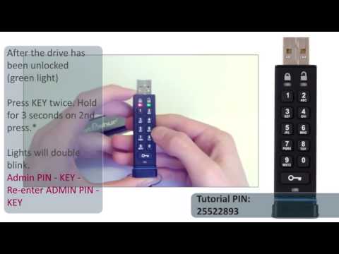How to create Admin PIN on datAshur