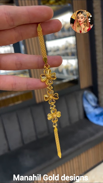 Super Light Best Gold bracelet to wear !! 🍀 style #designer #goldjewellery