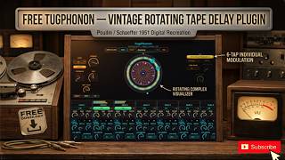 Free TugPhonon 💥 Vintage Rotating Tape Delay Plugin