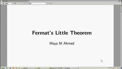 Lecture 10:  The Fermat