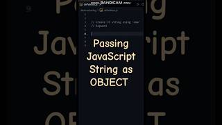 How to pass JavaScript String as OBJECT ?  #shorts #javascript #programming #coding