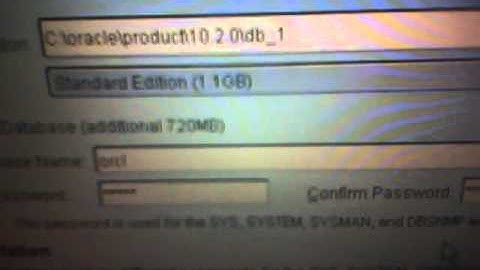 oracle10g installation part 1