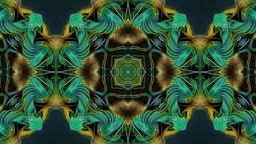 VJ Loop #9 Kaleidoscope Video Background Screensaver 1 Min
