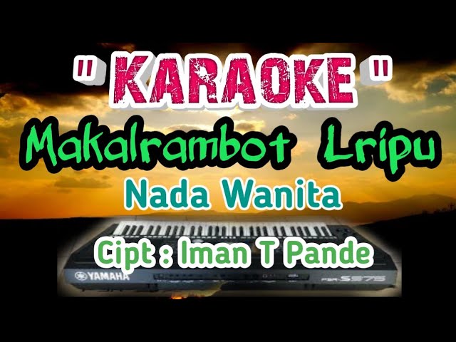 Makalrambot Lipu  - Karaoke  Toli toli class=